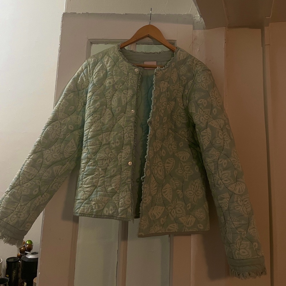 Reloved Quilted Paisley Blue Jacket